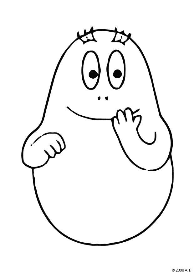 Disegno da colorare barabapapA 